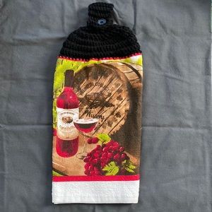 Cute Crotched Wine Kitchen Towel